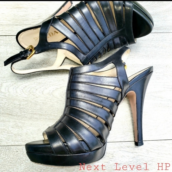 Prada Shoes - ⭐HP 11/23⭐Prada platform cage stilettos sz 7